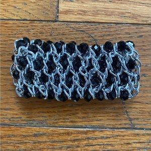 Black Bead Chain Bracelet